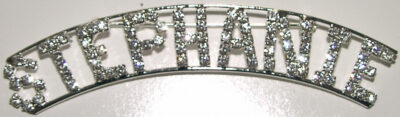 STEPHANIE crystal name pin
