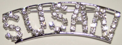 SUSAN crystal name pin