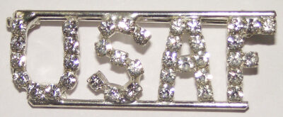 USAF clear crystal pin