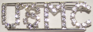 USMC clear crystal pin